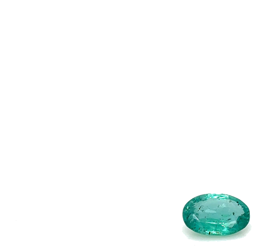 0.57 carat GREEN Oval Smaragdas (1)