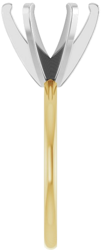 Sužadėtuvių Žiedas „Solitaire“ 14k yellow/white gold Round 9.4mm (4)