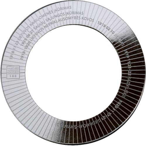 2018 Литва Вооруженные силы и военизированные структуры 10 евро серебряная монета (2)