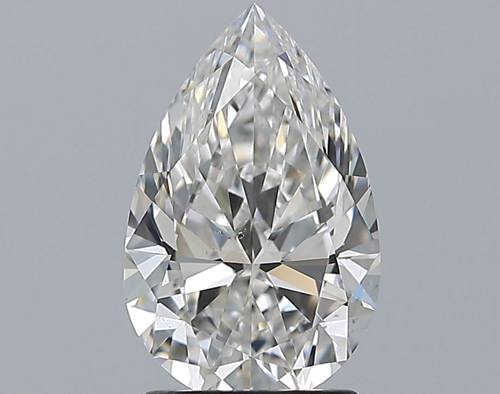 1.71 carat F-SI1 Natūralus Pear Deimantas (1)