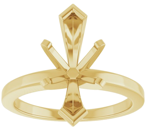 Sužadėtuvių Žiedas 14k yellow gold Marquise 14mm x 7mm (3)