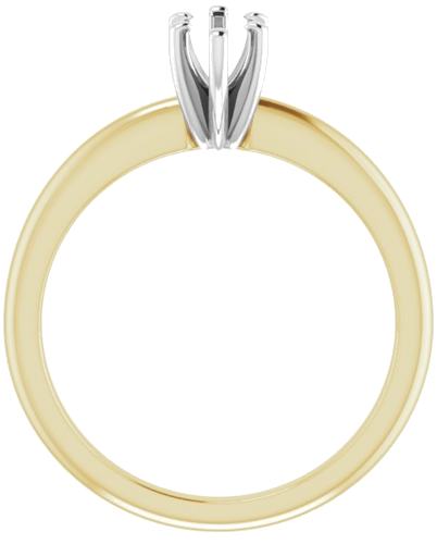 14K Yellow   White  8x4 mm Marquise Solitaire Engagement Ring Mounting (2)