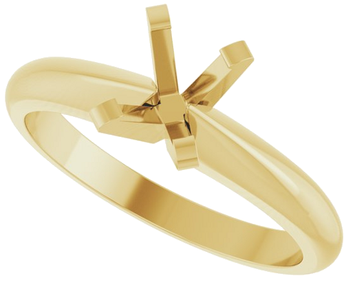 Sužadėtuvių Žiedas „Solitaire“ 14k yellow gold Oval 7mm x 5mm (5)