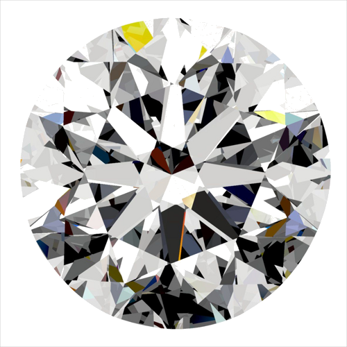 0.5 carat H-VS2 GD cut Natūralus Round Deimantas (1)