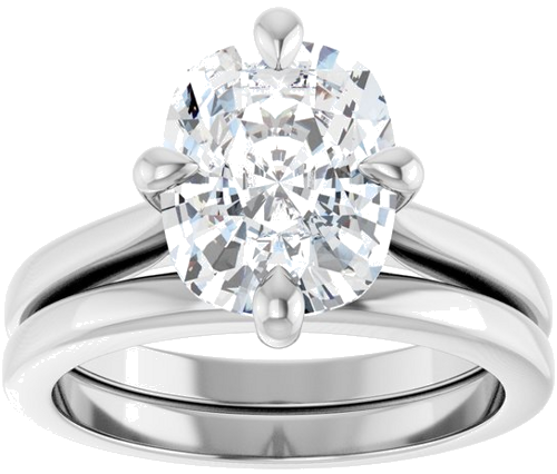 Sužadėtuvių Žiedas „Solitaire“ 925 Sidabro Elongated Cushion 10mm x 8mm (8)