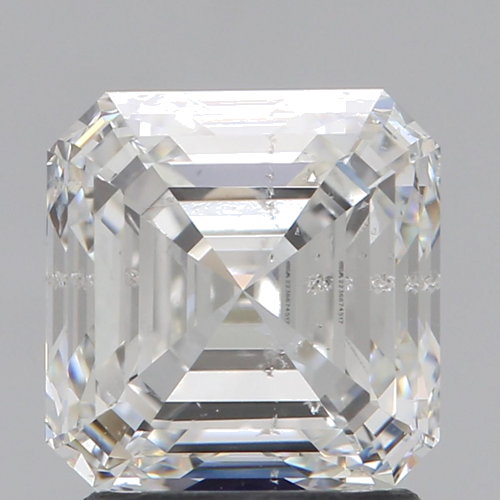2.01 carat G-SI2 Natūralus Asscher Deimantas (1)