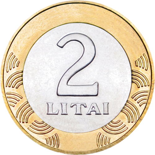 1998 - 2014 Lietuva 2 litų UNC moneta (Mix metai) (1)