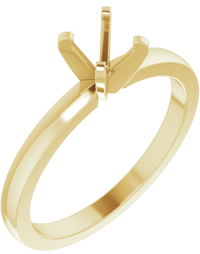 Sužadėtuvių Žiedas „Solitaire“ 14k yellow gold Round 5.2mm (1)