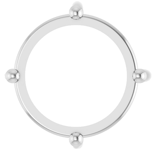 Sterling Silver 9 mm Round Cabochon Pendant Mounting (1)