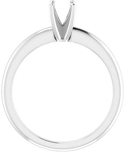Platinum  4.8 mm Round Solitaire Engagement Ring Mounting (2)