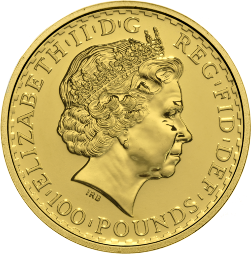 1 oz Britannia 2008 Didžioji Britanija 100 svarų auksinė moneta (2)