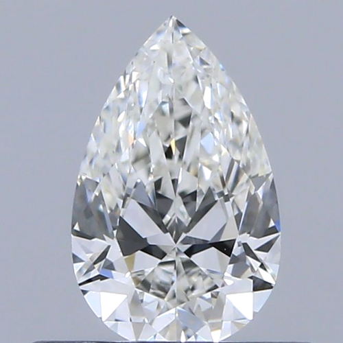 0.4 carat H-VS2 Natūralus Pear Deimantas (1)