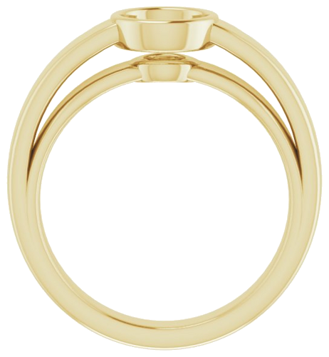 Sužadėtuvių Žiedas „Bezel-Set Solitaire“ 14k yellow gold Round 6mm (2)