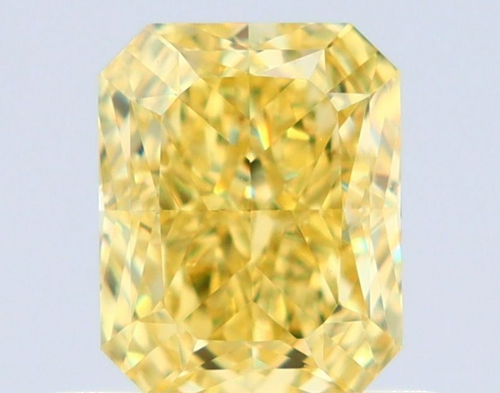 0.65 carat Fancy Intense Yellow-VS1 Natūralus Radiant Deimantas (1)