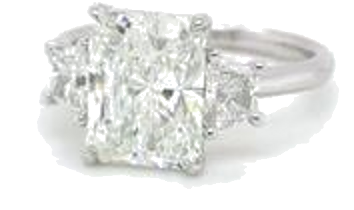 4.02 carat G-SI1 Natūralus Radiant Deimantas (1)