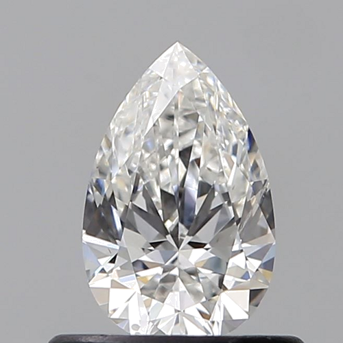 0.5 carat F-SI1 Natūralus Pear Deimantas (1)