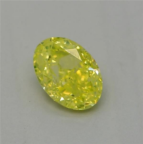 0.23 carat Fancy Intense Yellow-VS2 Natūralus Oval Deimantas (1)