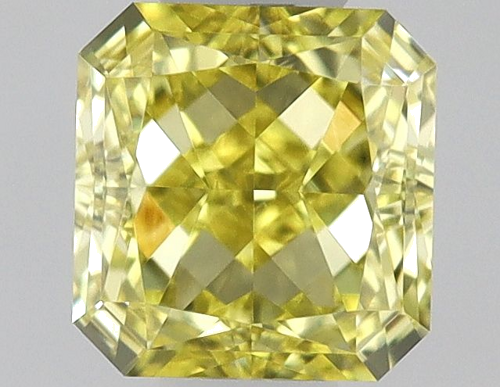0.45 carat Fancy Intense Yellow-VVS1 Natūralus Square Radiant Deimantas (1)