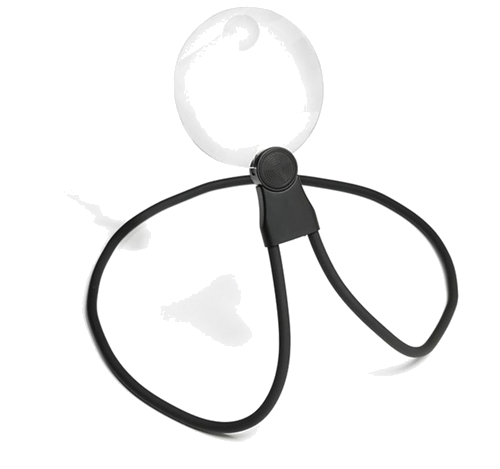 Hands-Free Magnifying Glass with Retractable Lens 2x 4x (1)