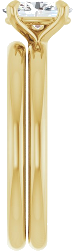 14K Yellow  7x5 mm Oval Solitaire Engagement Ring Mounting (9)