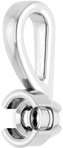 Pakabukas „Half-Bezel Solitaire“ 585 Baltojo Aukso Round 3mm (2)