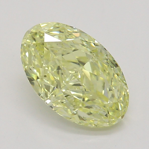 0.64 carat Faint Yellow-SI1 Natūralus Oval Deimantas (1)