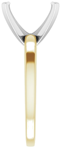 Sužadėtuvių Žiedas „Solitaire“ 585 Baltojo Ir Geltonojo Aukso Emerald 10mm x 8mm (4)