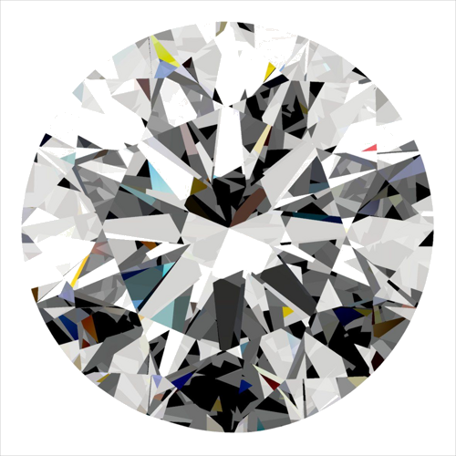 0.3 carat D-VS2 Excellent cut Natūralus Round Deimantas (1)