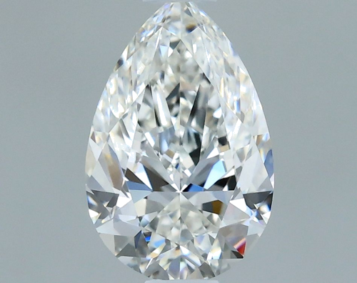 0.5 carat G-VVS2 Natūralus Pear Deimantas (1)