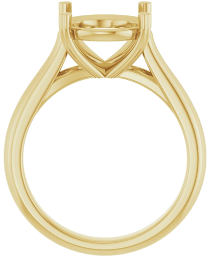 Sužadėtuvių Žiedas „Hearts on Top™“ 14k yellow gold Oval 12mm x 10mm (2)