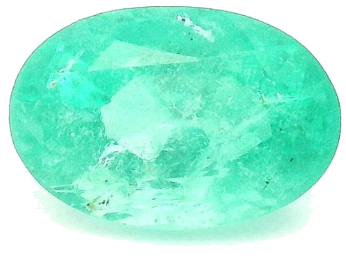 0.5 carat GREEN Oval Smaragdas (1)