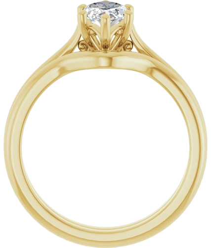 14K Yellow 10x5 mm Marquise Solitaire Engagement Ring Mounting (7)