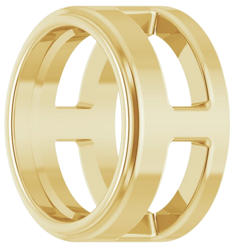 Pakabukas „Oval Bezel-Set Slide“ 14k yellow gold Oval 5.25mm x 4mm (2)