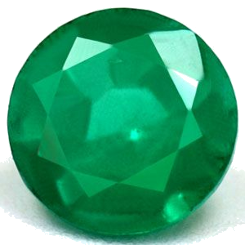 0.63 carat GREEN Round Smaragdas (1)