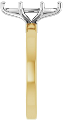 Sužadėtuvių Žiedas „Solitaire“ 14k yellow/white gold Marquise 12mm x 6mm (4)