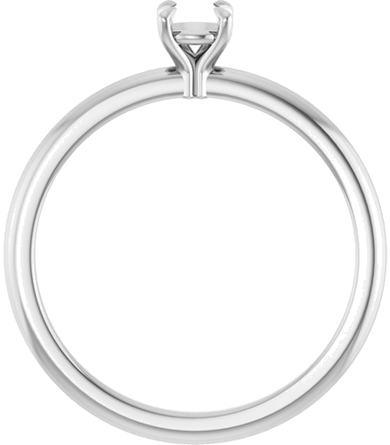 Sužadėtuvių Žiedas „Claw-Prong“ 14k white gold Round 4.1mm (2)