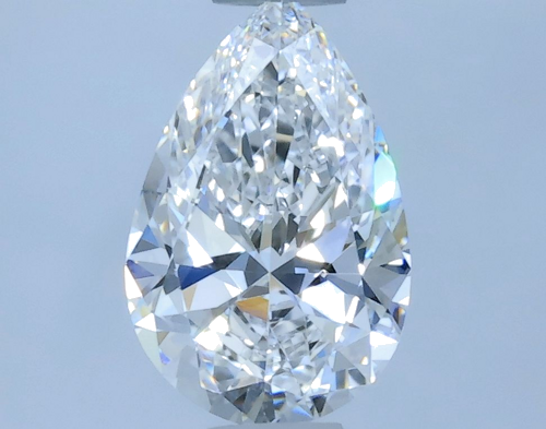 0.42 carat E-VVS1 Natūralus Pear Deimantas (1)