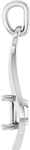 Pakabukas „Solitaire“ 925 Sidabro Square 4mm (3)