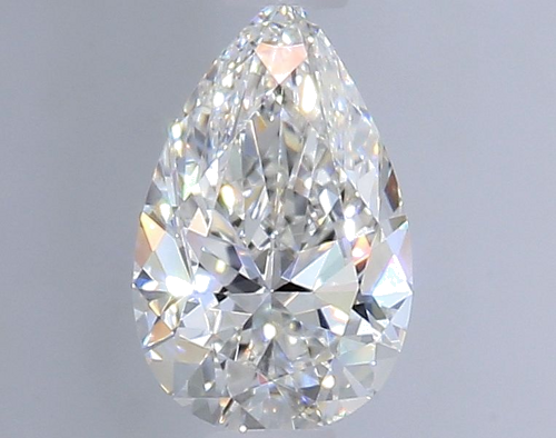 0.57 carat F-VVS1 Natūralus Pear Deimantas (1)