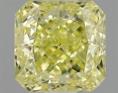 1.01 carat Fancy Yellow-VS2 Natūralus Square Radiant Deimantas (1)