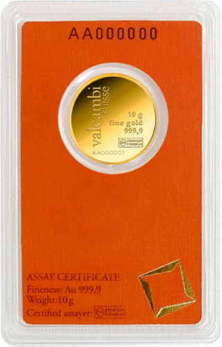 10 г Инвестиционный золотой слиток Valcambi Round Bar (4)