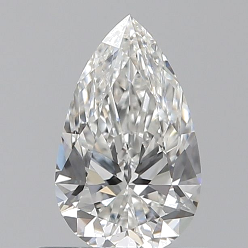 0.5 carat G-VVS2 Natūralus Pear Deimantas (1)
