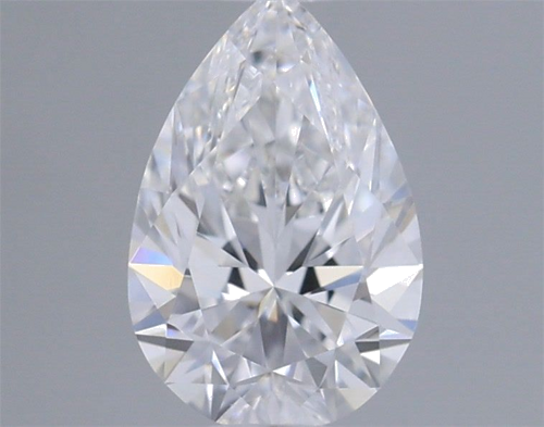 0.3 carat D-VVS2 Natūralus Pear Deimantas (1)