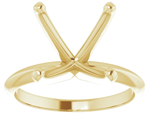 Sužadėtuvių Žiedas „Lightweight Solitaire“ 14k yellow gold Round 11mm x 11.4mm (3)