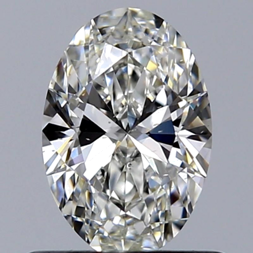 0.58 carat F-SI2 Natūralus Oval Deimantas (1)