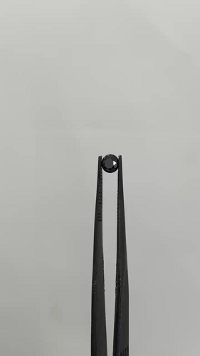 0.36 carat Fancy Black-VVS2 Excellent cut Natūralus Round Deimantas (1)