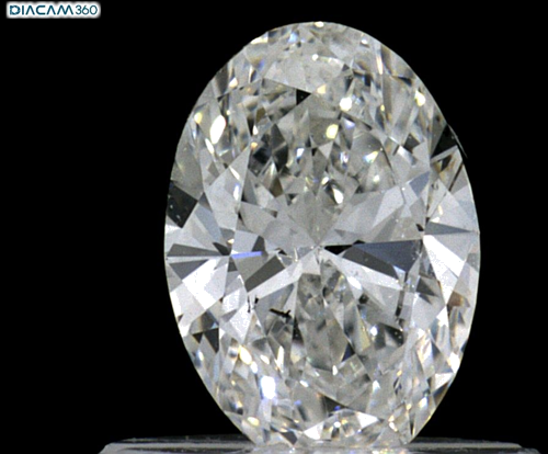 0.5 carat F-SI1 Natūralus Oval Deimantas (1)