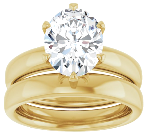 Sužadėtuvių Žiedas „Solstice Solitaire®“ 14k yellow gold Oval 10mm x 8mm (8)