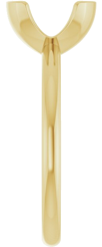 Sužadėtuvių Žiedas „Half-Bezel“ 14k yellow gold Cushion 8mm (4)