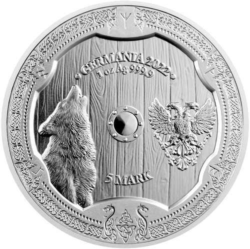 1 oz Valkyries Hildegard 2022 Vokietija sidabrinė moneta (2)